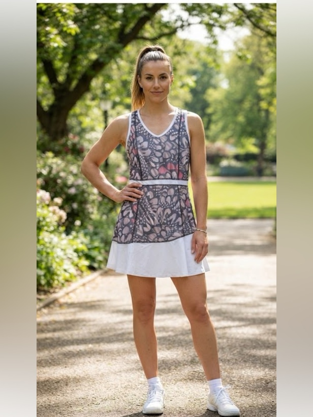 Sofibella Print/ White Tennis Dress